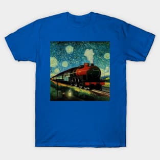 Starry Night Wizarding Express Train T-Shirt